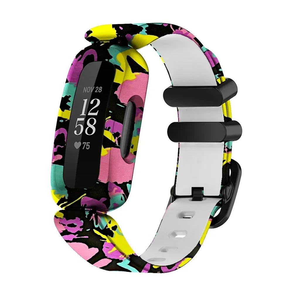New Wrist Strap Silicone Bracelet For Fitbit Ace 3/inspire 2 Smart Watch Band Bracelet Replacement Kids Wristband Watchbands