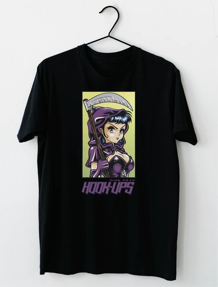 Hookups Skateboard Grim Reaper Girl T-Shirt S-2XL XXL