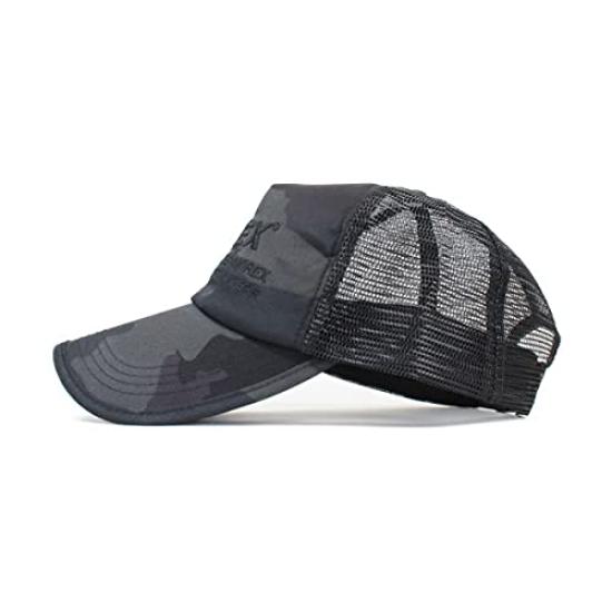 AVIREX Avirex Mesh Cap Hat NUMBERING USA Large Size Big Size XL Camo Men's (Black (NUMBERING), M)