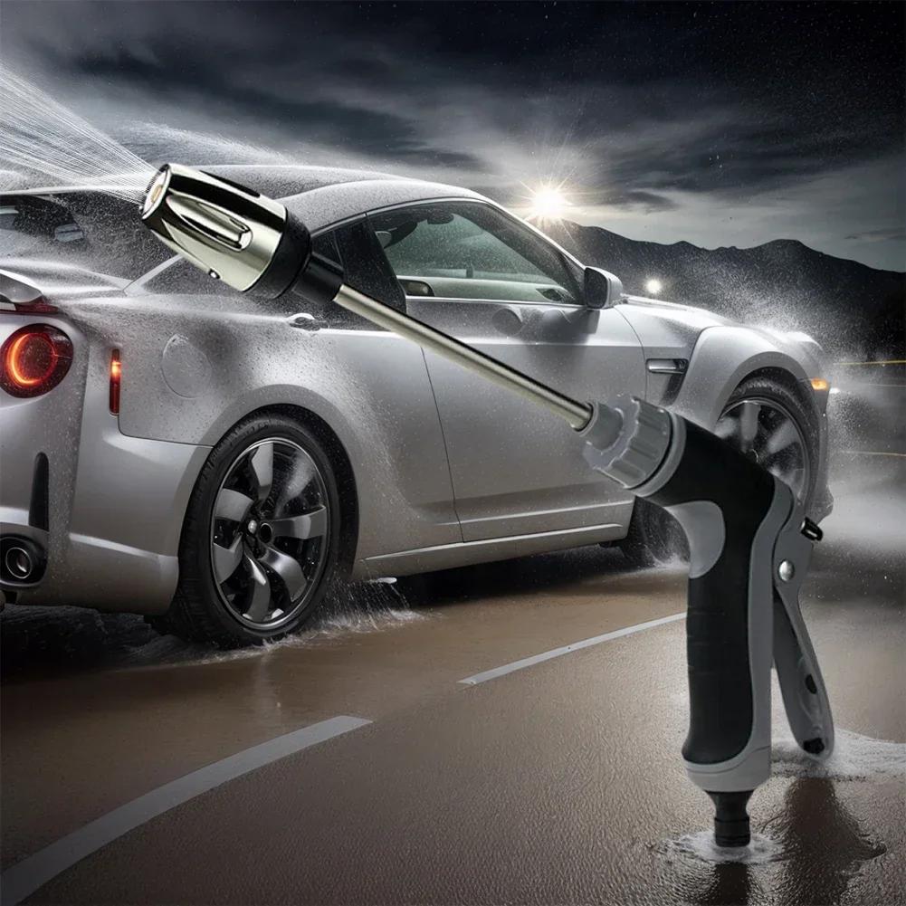 Portable High-Pressure Water Gun Adjustable Metal Cleaning Car Wash Machine Garden Watering Hose Nozzle Sprinkler Foam Water Gun