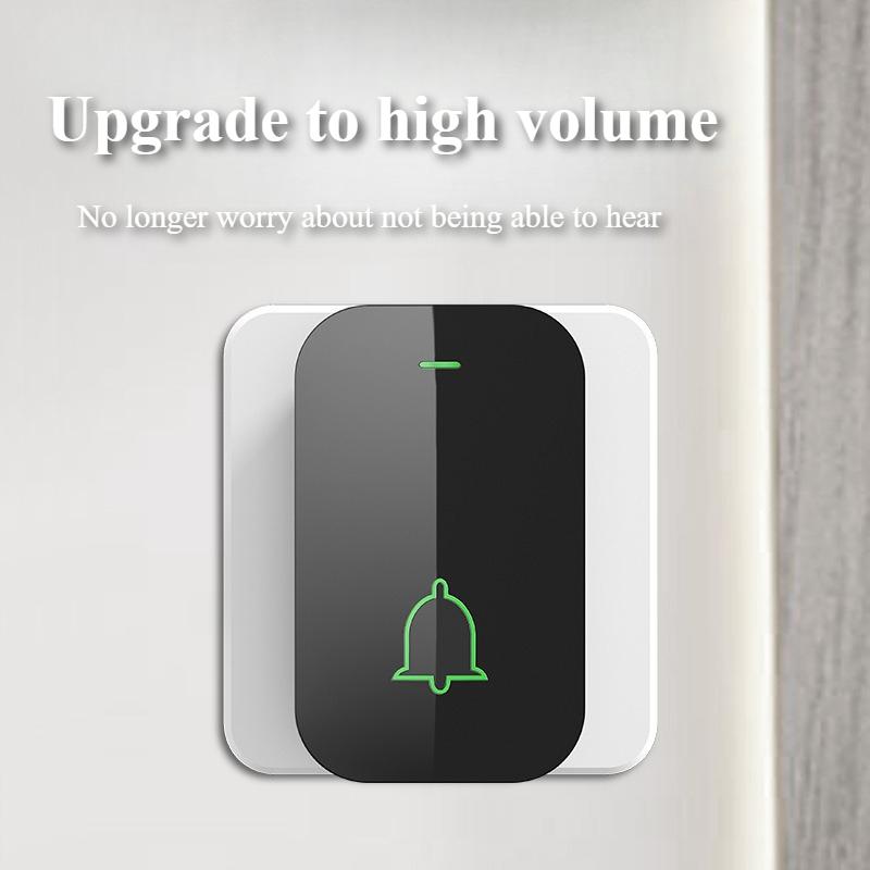 Kabellose Türklingel für den Heim- und Firmengebrauch, Reichweite, lauter Klingelton, wasserdicht, für Notrufe älterer Menschen