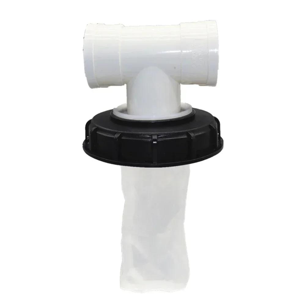 1PCS IBC Ton Pail Accessories Ton Pail Plastic With Filter Ton Pail Cover DN150 DN225 Black DN150-165MM,Red DN225-245MM