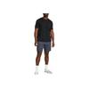 Under Armour Meridian Solid Fashion Versatile Comfortable Crew Neck Short Sleeve T-Shirt Men Tops Black 1386973-001