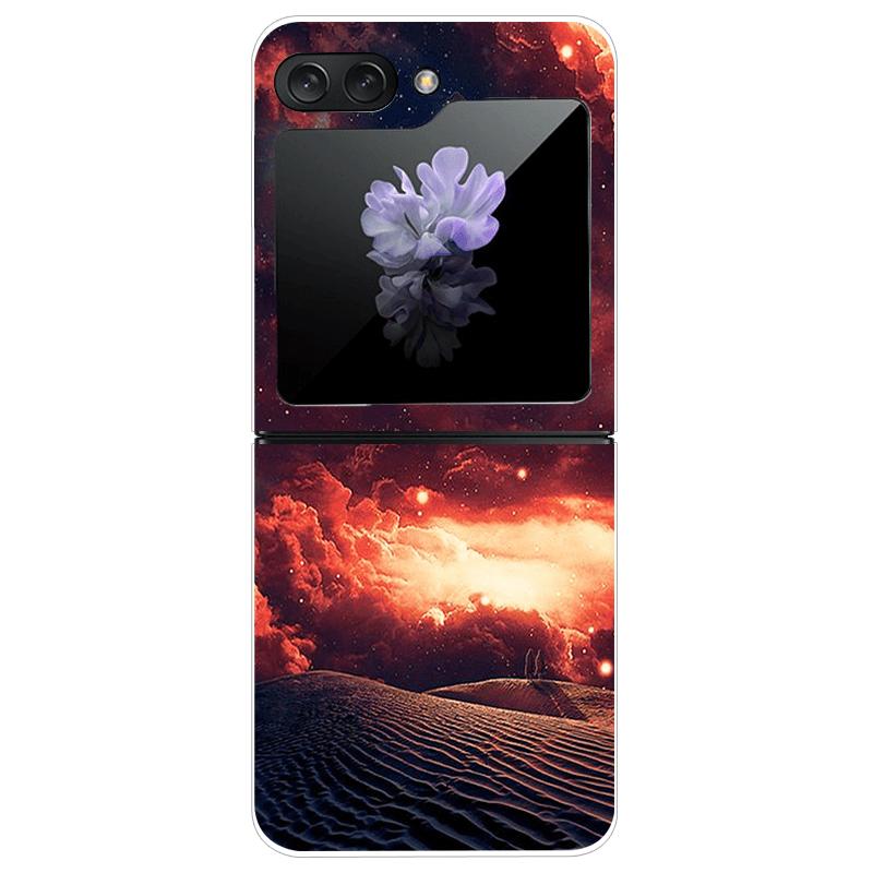 For Samsung Z Flip7 Hard Case ZFlip7 5G Transparent PC Phone Cases For Galaxy Z Flip 7 Fashion Cartoon Clear Protective Fundas