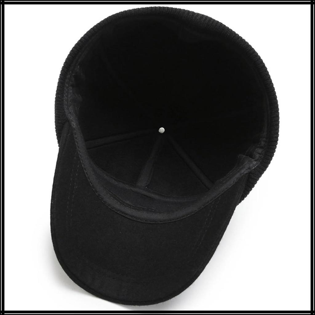 Cold for Men and CZA378 [White Fang] Cap, Hat, Protection, Earmuffs, Casual, Outdoor, Stylish, Warm, Women, (dark Gray)