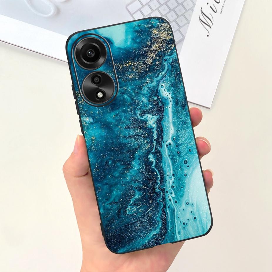 For Oppo A78 4G Case CPH2565 Cute Dinosaur Cartoon Painted Cover Soft Silicone Phone Case For Oppo A78 A 78 OppoA78 4G 5G Fundas