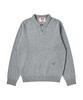 BEYOND CLOSET [Collection Line] Heritage Polo Wool Knit Grey