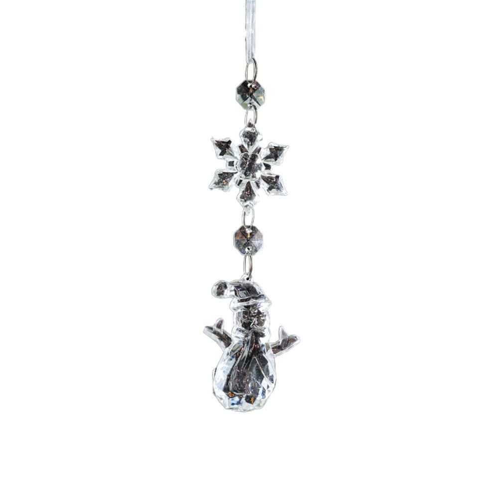 New Year Acrylic Hanging Decorations Pendant Christmas Tree Ornaments Crystal