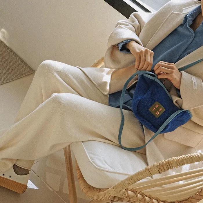 [ESTD] Blue Cradle Bag / Pouch Set