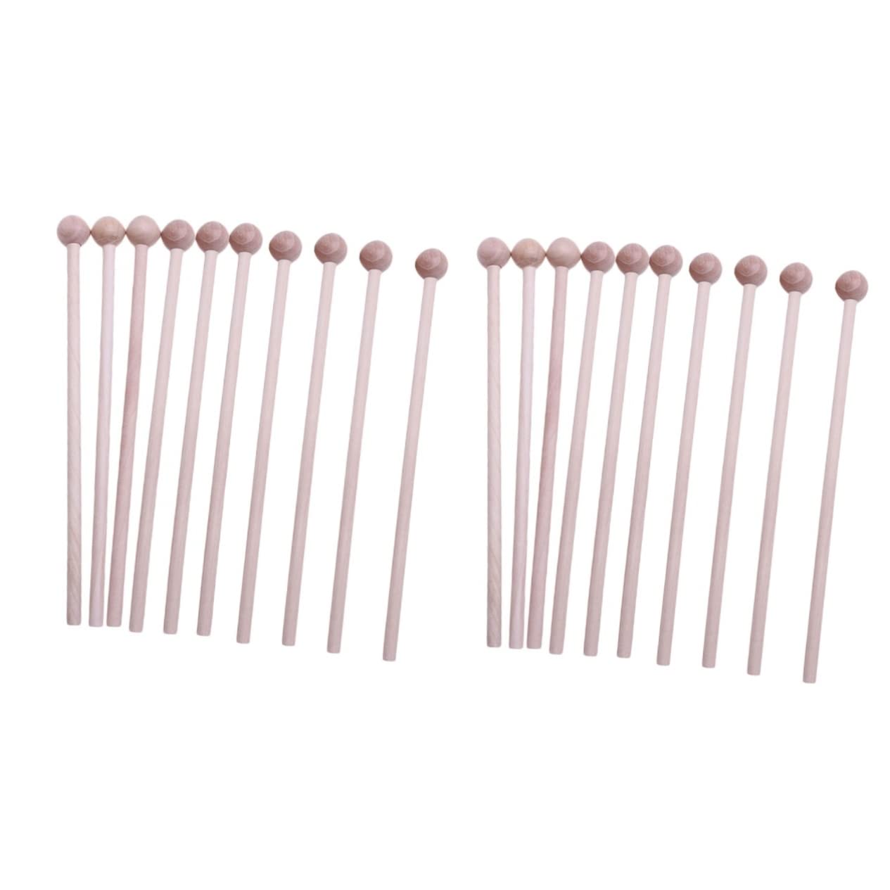 

Toyvian Mallet Percussion Sticks, Xylophone Drumsticks, Wooden Drumsticks, Percussion Instrument Mallets for Chimes, Bells, and Bells (20 Pieces)