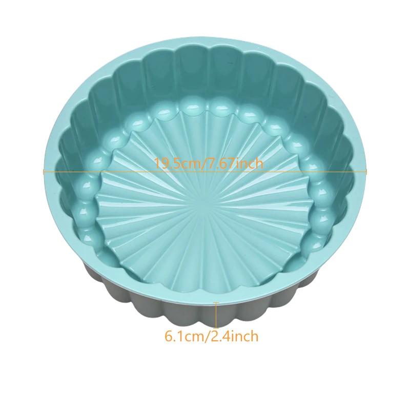 Silicone Round Cake Mold 8 Inch Silicone Cake Pan For Baking Charlotte Cake Pan Baking Strawberry Shortcake Cake Mold DIY Cactus