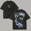 Jujutsu Kaisen Anime Gojo Satoru Graphic Print Tshirt Cotton Women Men Vintage Washed Harajuku Tees Loose Casual Oversized Tops