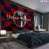Bologna Fc Custom Name Wall Tapestry Aesthetic Wall Hanging Printed Fabric Blanket Decorative Tapestries For Bedroom Living Room Home Decor