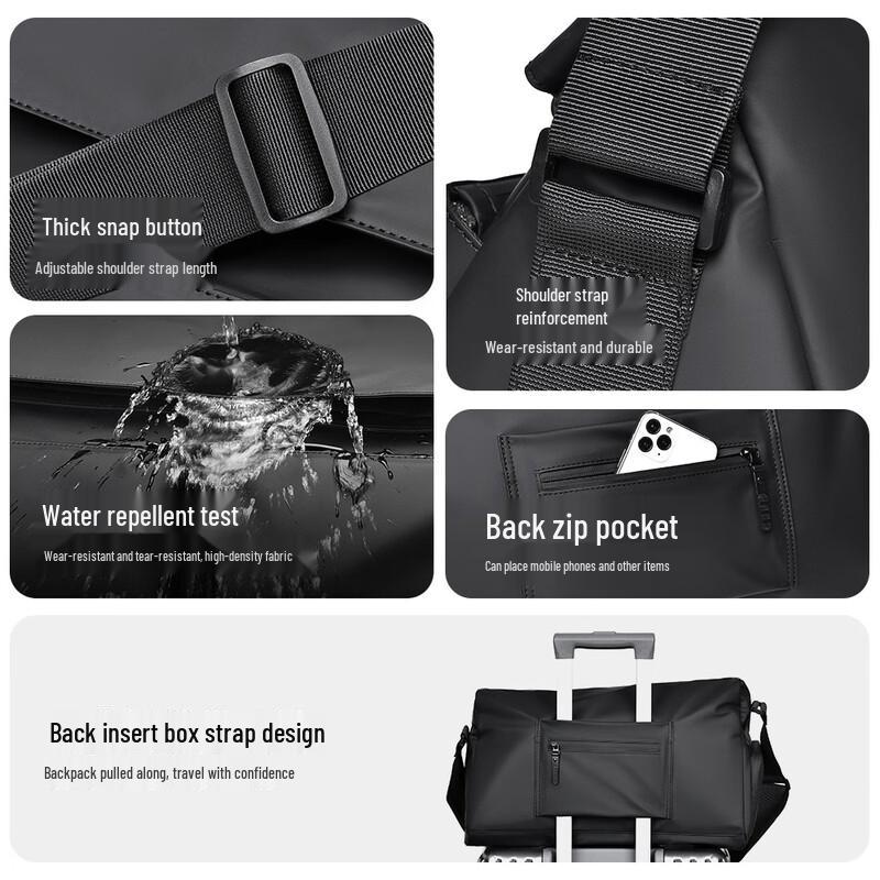 Li Shen Men's Casual Crossbody Shoulder Bag