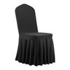 30 Pcs Black Chair Covers, Polyester Spandex Chair Cover, Stretch Slipcovers for Wedding Party Dining Banquet Flat-Front Chair Covers, Fits Chair