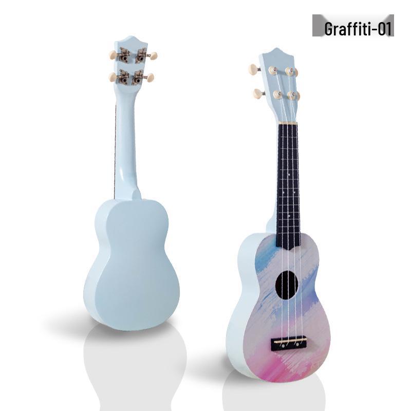 

Graffiti Pattern Ukulele: Cute Little Guitar Gift