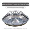 Stainless Steel Round Feeding Trough for Chickens, Ducks, and Pigs - New Style 