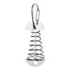 10Pcs Portable Deck Anchors Peg Fishbone Tent Stakes with Spring Buckles Wind Rope Anchors Tent Peg for Camping Hiking