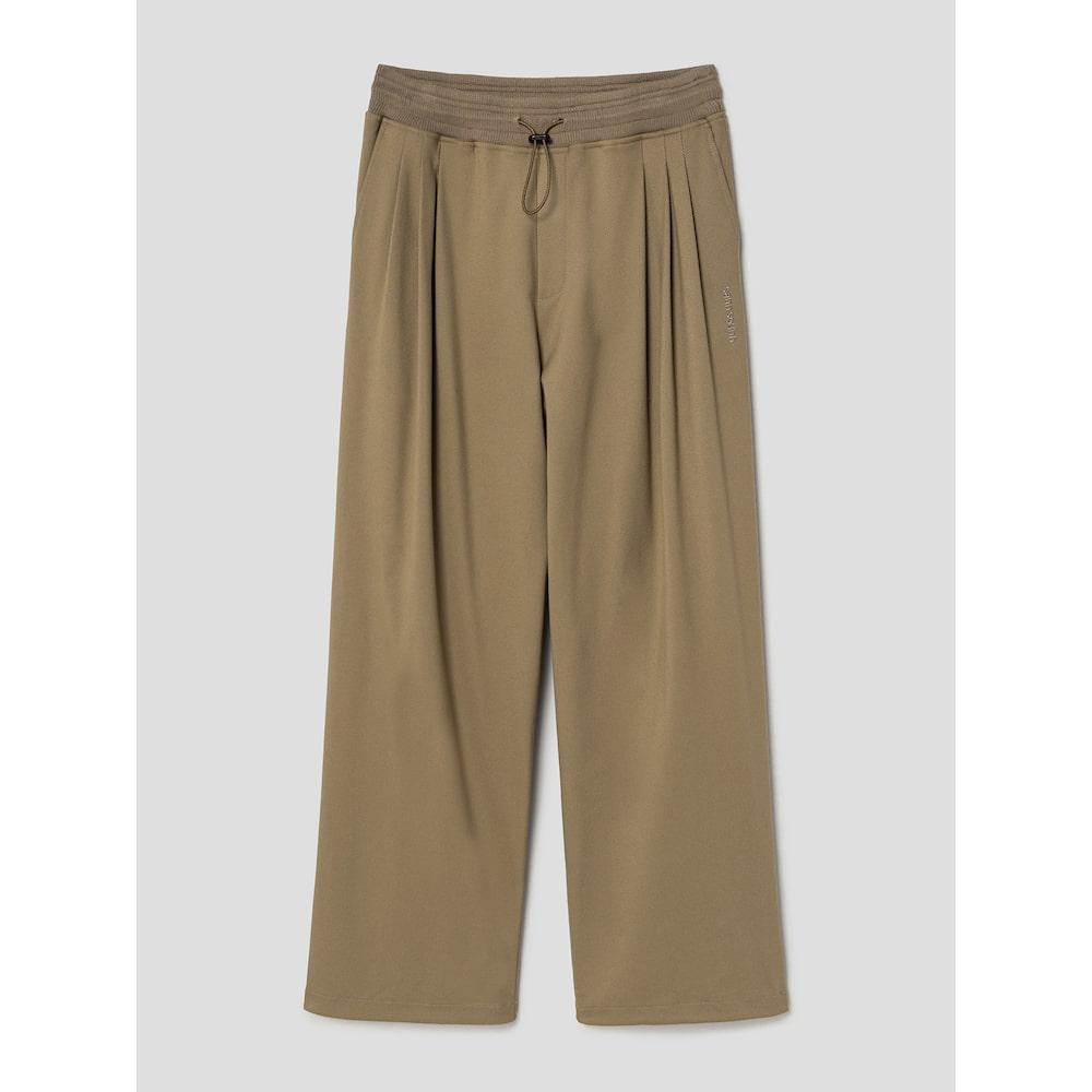 Saendeusaundeu Suiting Fabric Banding Pants Yellowish Brown