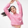 Li Ning Fitness Series Einfarbiger Pullover Hoodie Damen Hoodies Rosa AWDT628-2