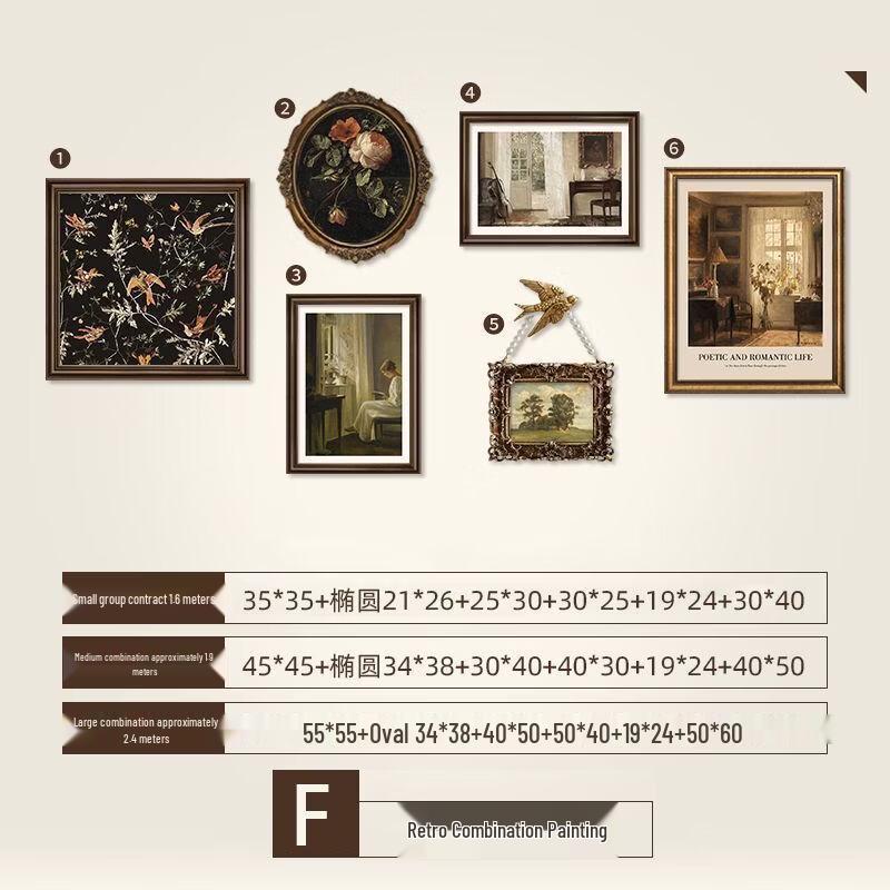 Handun French Vintage Textured Wall Art Set