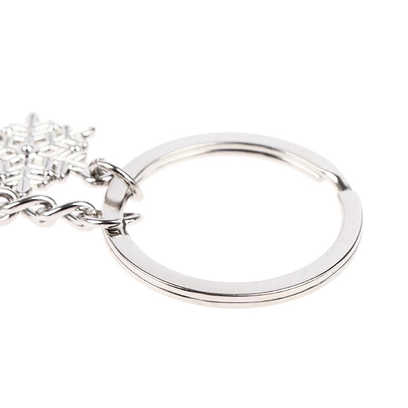 1ks Stříbrné ledové brusle Přívěsek na klíče Snowflake Přívěsek na klíče Skating Keychain