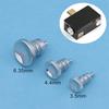 Stainless Steel Audio Dust Plugs Port Protectors For 3.5Mm/4.4Mm/6.35Mm Jacks - Fits Hifi Players, Dacs, La