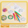 Manual Press Badge Maker Machine Portable Reusable Badge Press Machine DIY Interchangeable Die Badge Press Machine Kit