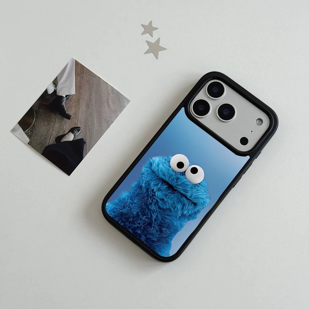 Funny C-Cookie-M-Monster Phone Case For IPhone 17 Air 16 15 14 Plus 13 12 11 Pro Max Dual Tone Hard PC Fashion Protective Cover