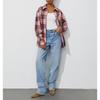 Camisa Xadrez Clássica Corte Amplo Estilo Casual Unissex