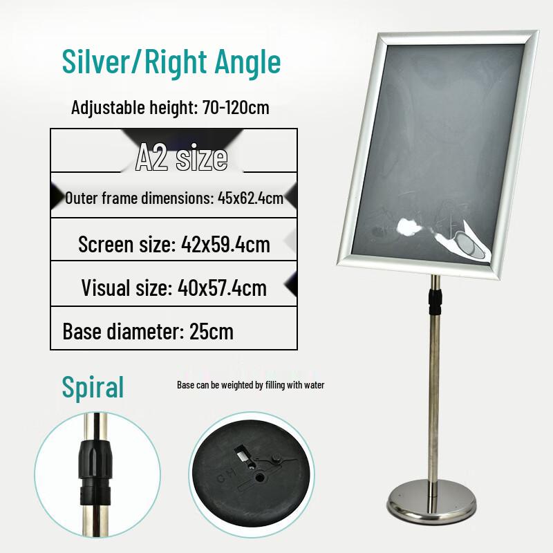 Stainless Steel Floor Stand Display Sign
