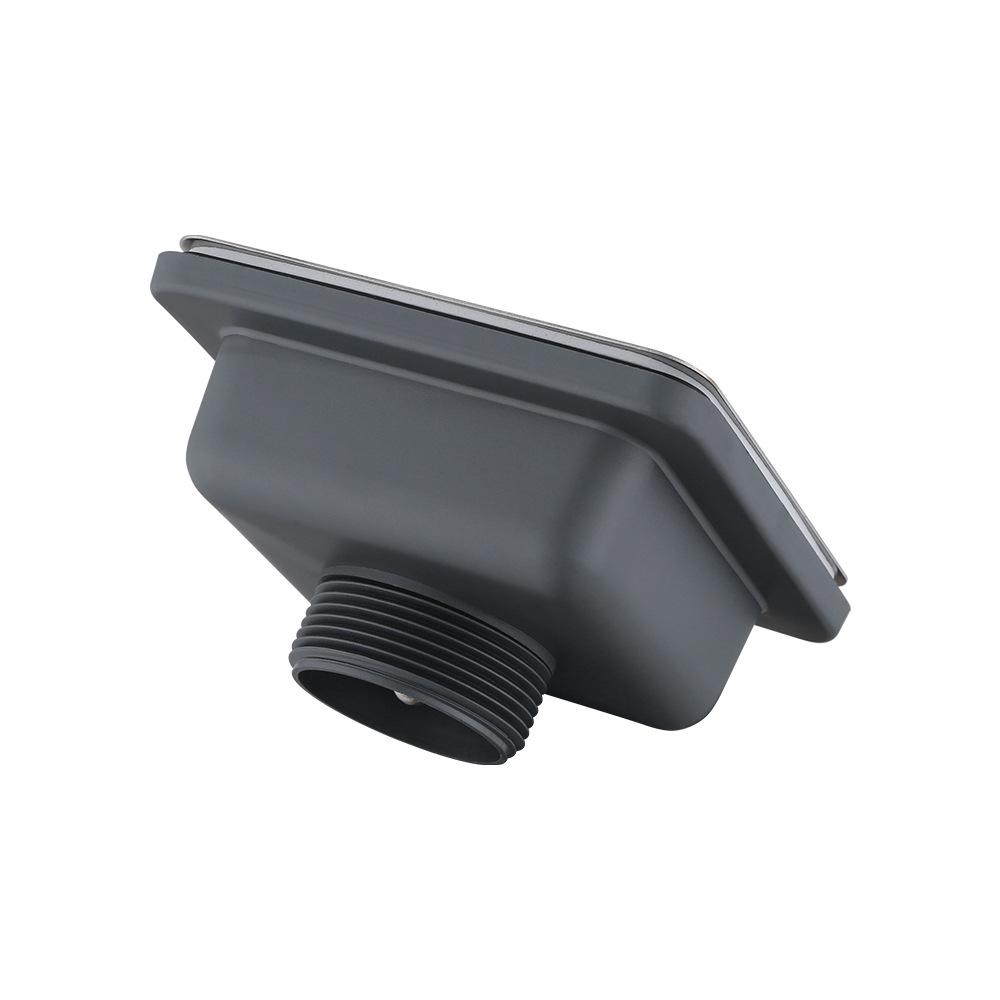 מסננת כיור ריבועית מנירוסטה 304 לסלסלת פרחים: כיור יחיד/כפול אטום לריחות עם צינור ניקוז לירקות ושטיפת כלים