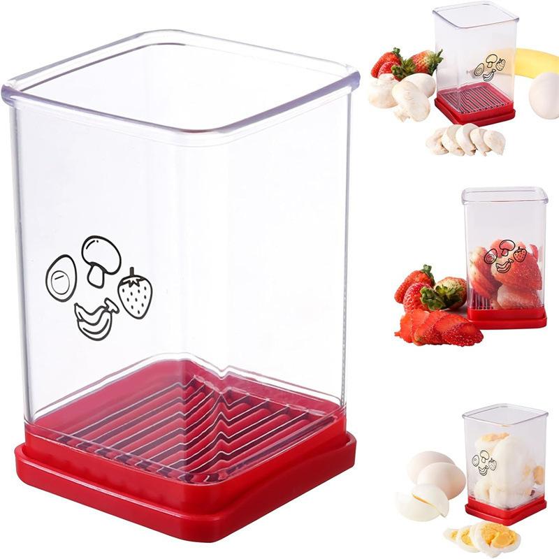 New Fruit Vegetable Speed Slicer Multifunctional Home Kitchen Fast Slicer Portable Banana Strawberry Slicing Tool Accessories