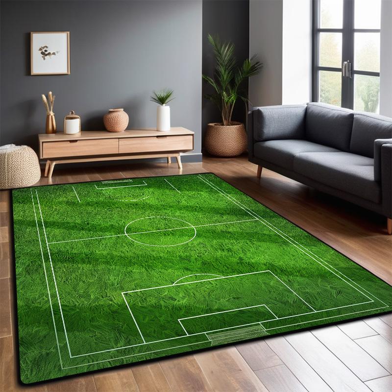 Football Field Carpet Living Room Foldable Big Size Floor Mats 200x300cm Non-slip Play Mat for Children Bedroom Machine Washable