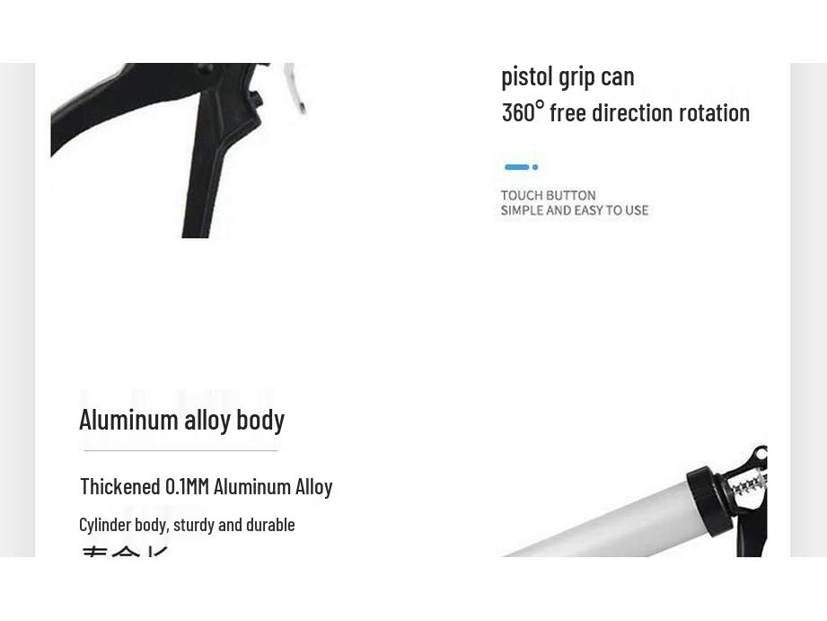 995 Universal Aluminum & Stainless Steel Caulking Gun - Labor-Saving Adhesive and Glass Glue Applicator