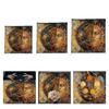 Mystical Tarots Velvets Fabric Table Cover Velvets Washable Occult Decoration for Low Maintenances Cleaning