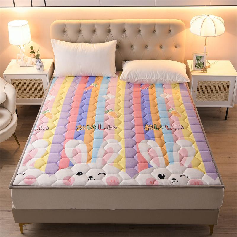 Warm Milk Velvet Mattress Twin Queen King Size Comfortable Soft Foldable Tatami Mattress Winter Single Double