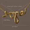 Punk Originality Snake Pendant Necklace Winding Silver Color Unique Men Women Hiphop Neck Jewelry Statement Snake Choker Gifts