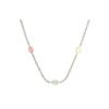 Double G Series Double G Shape Glossy 925 Silver Enamel Necklace Unisex Necklace Green Red Yellow 753448-J8410-8519