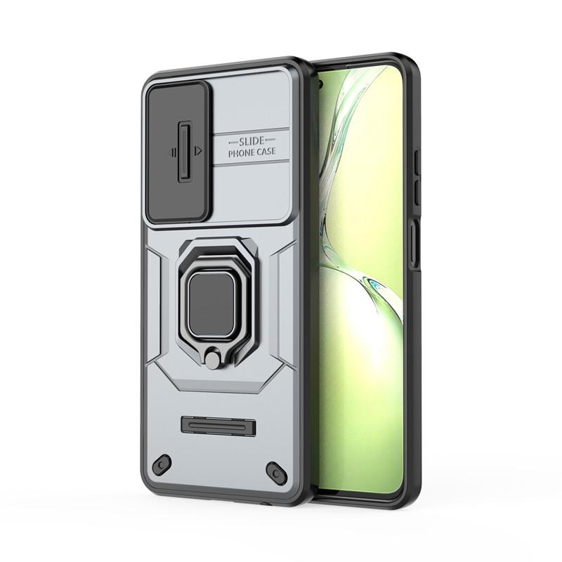 

For OPPO A80 5G Case Slide Camera Phone Case For OPPO A80 5G Cover Funda Armor Hard PC Shockproof Back Cover For OPPO A80 5G OPPO A80 5G серый