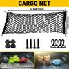 Universal Large Car Cargo Net Nylon Elastic Mesh for Van SUV Truck - Storage Tidy Net with Mesh Pocket for Pickup