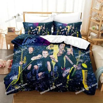 Stampa 3D Set Biancheria da Letto The Rasmus Stampato Con Federa Copripiumino Letto Morbido Singolo Matrimoniale Queen Super King Size Ragazzi Adulti