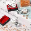 Professional 10X/20X/30X Folding Jewelers Eye Loupe Pocket Magnifier for Jewelry Coins Gems Stainless Steel with Storage Box