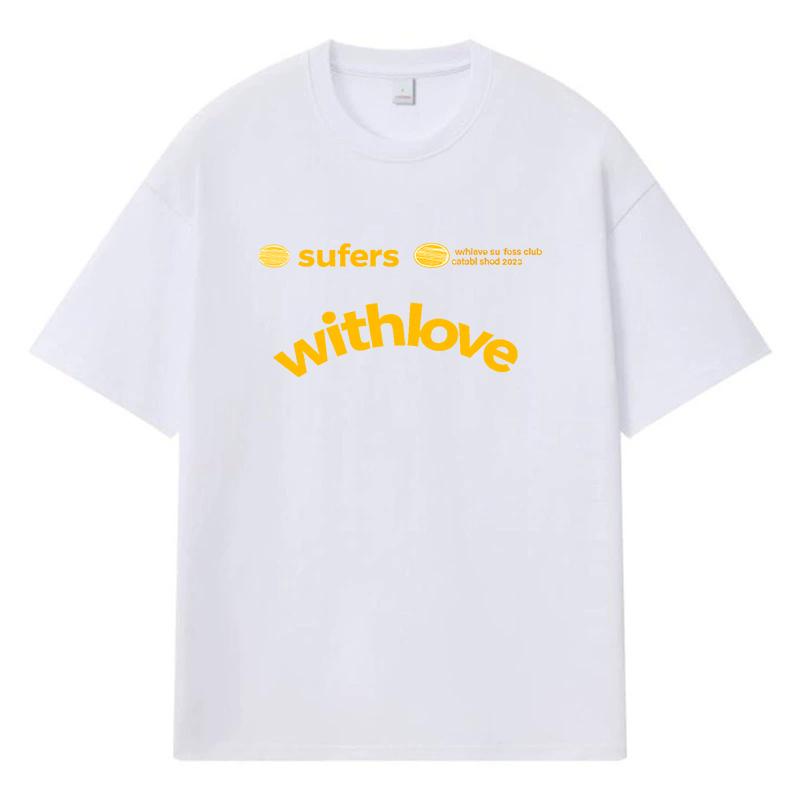 2026 Withlove Printed Graphic Streetwear Y2k Harajuku 100% Cotton T Shirt Casual Oversized Summer Men T-shirt