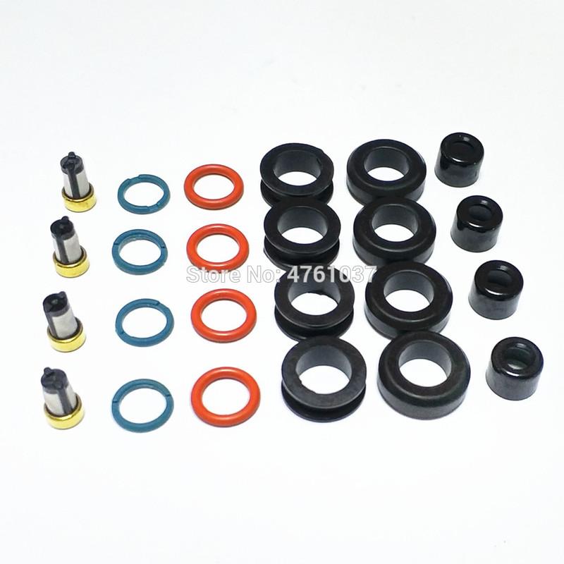 4 Sets Fuel Injector Repair Kit for Parts#23250-28080 1001-87F90 for Toyota 1ZZFE 2ZZGE Engine (AY-RK112)