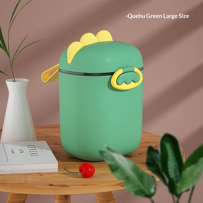 Cartoon Portable Milk Powder Container With Spoon Baby Milk Powder Storage Box Baby Feeding Travel Container