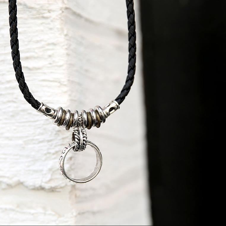 1PC Boat Anchor Necklace Men's Student Retro Hipster Pendant Collarbone Chain Japanese and Korean Version Couple Jewelry Gift