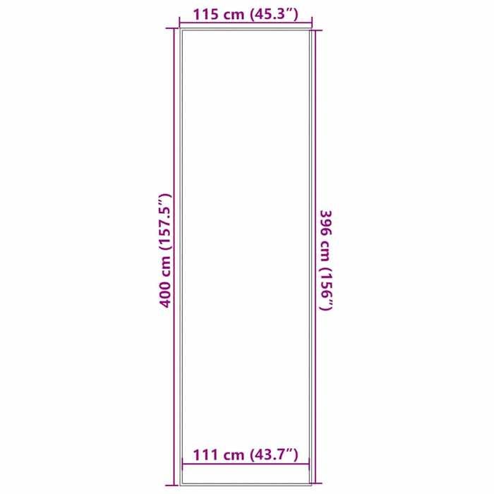 VidaXL Paillasson bleu 115x400 cm 4105577