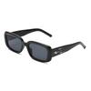 JYL TS Square Sunglasses Unisex UV Protection Leopard Decor Z3756