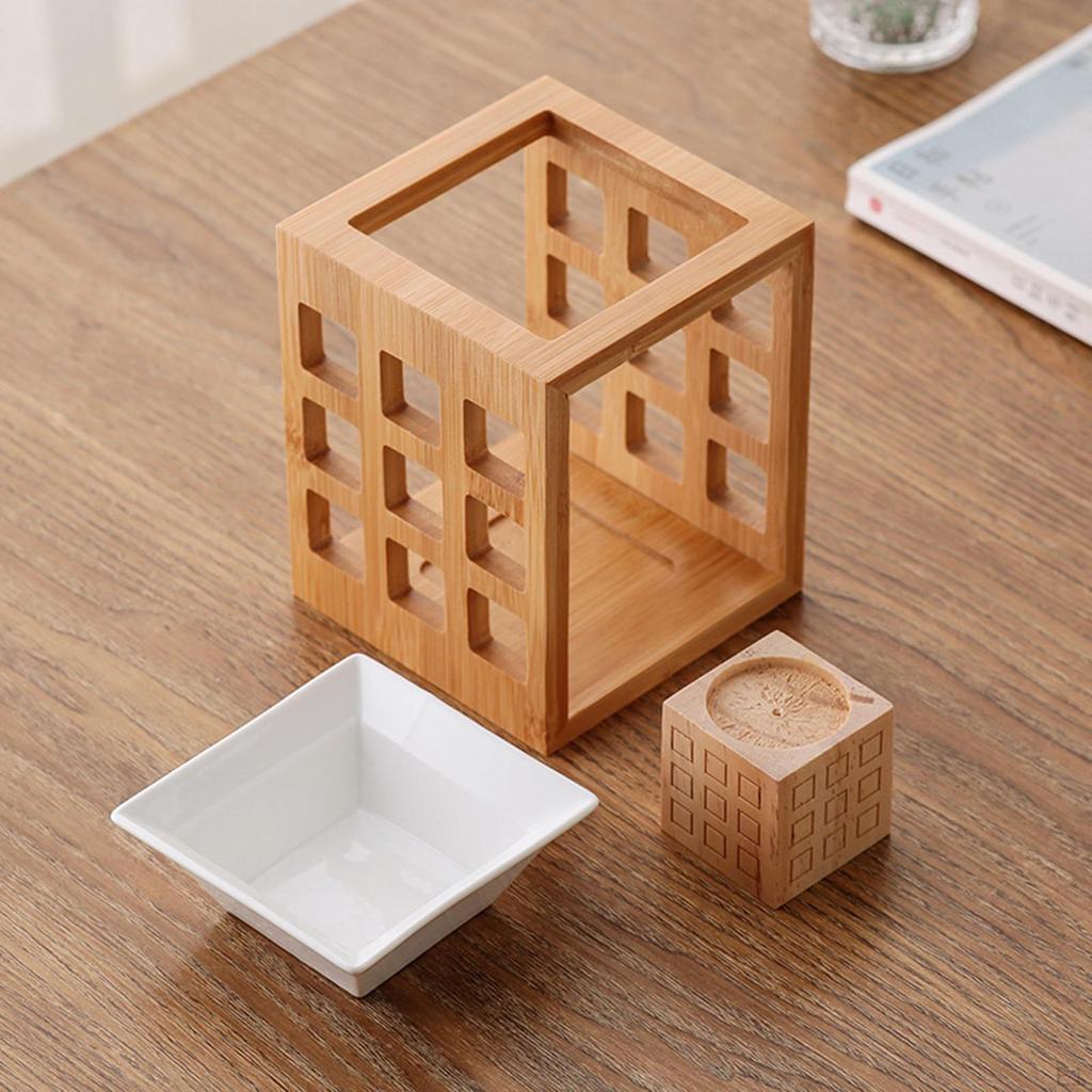 Ceramic Essential Oil Burner with Tealight Holder Candle Tart Warmer Warmers Decor for Parlor
